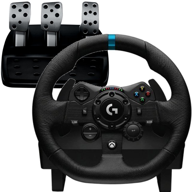 Купить РУЛЕВОЕ КОЛЕСО ДЛЯ ПК LOGITECH G923 DRIVING FORCE XBOX PC: отзывы, фото, характеристики в интерне-магазине Aredi.ru