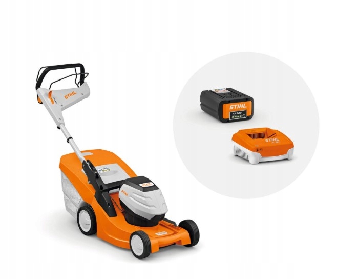 KOSIARKA AKUMULATOROWA STIHL RMA 443.2 PV W ZESTAWIE Z BATERIĄ I ŁADOWARKĄ