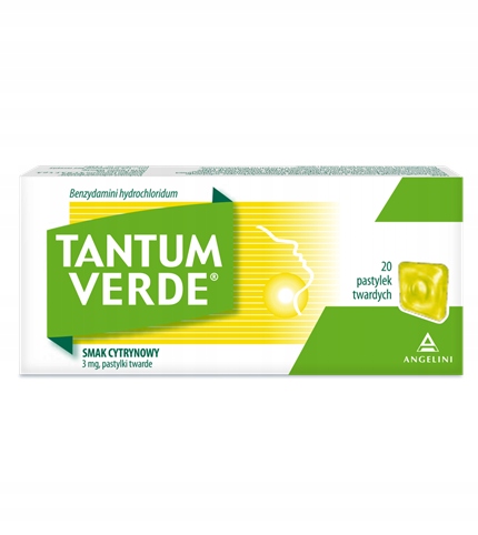 Tantum Verde 3 mg smak cytrynowy 20 pastylek