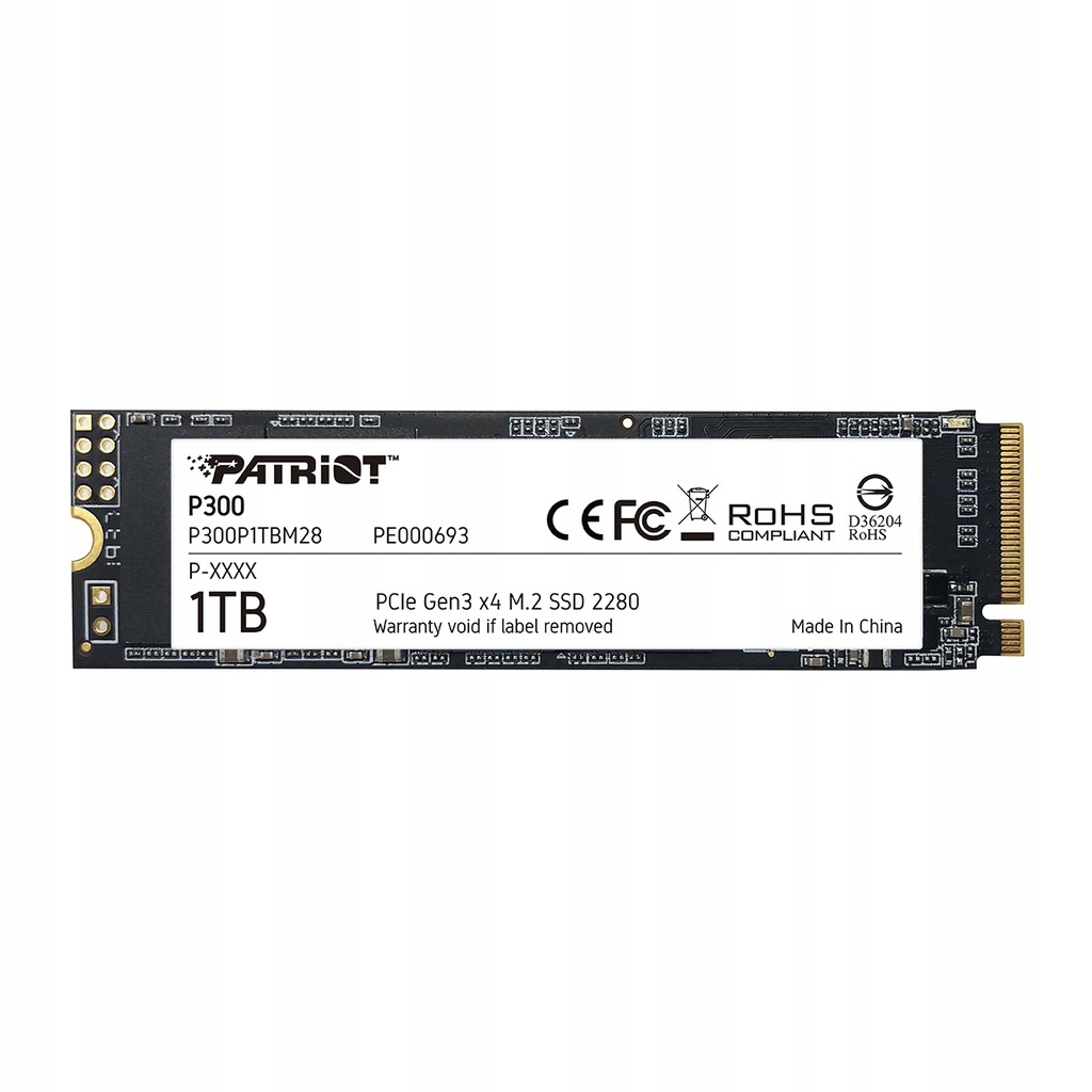 Dysk SSD Patriot Memory P300 1TB M.2 PCIe
