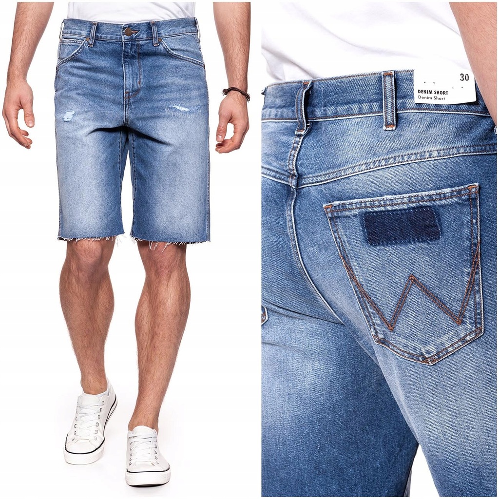 WRANGLER DENIM SHORT SZORTY MĘSKIE JEANSOWE W32