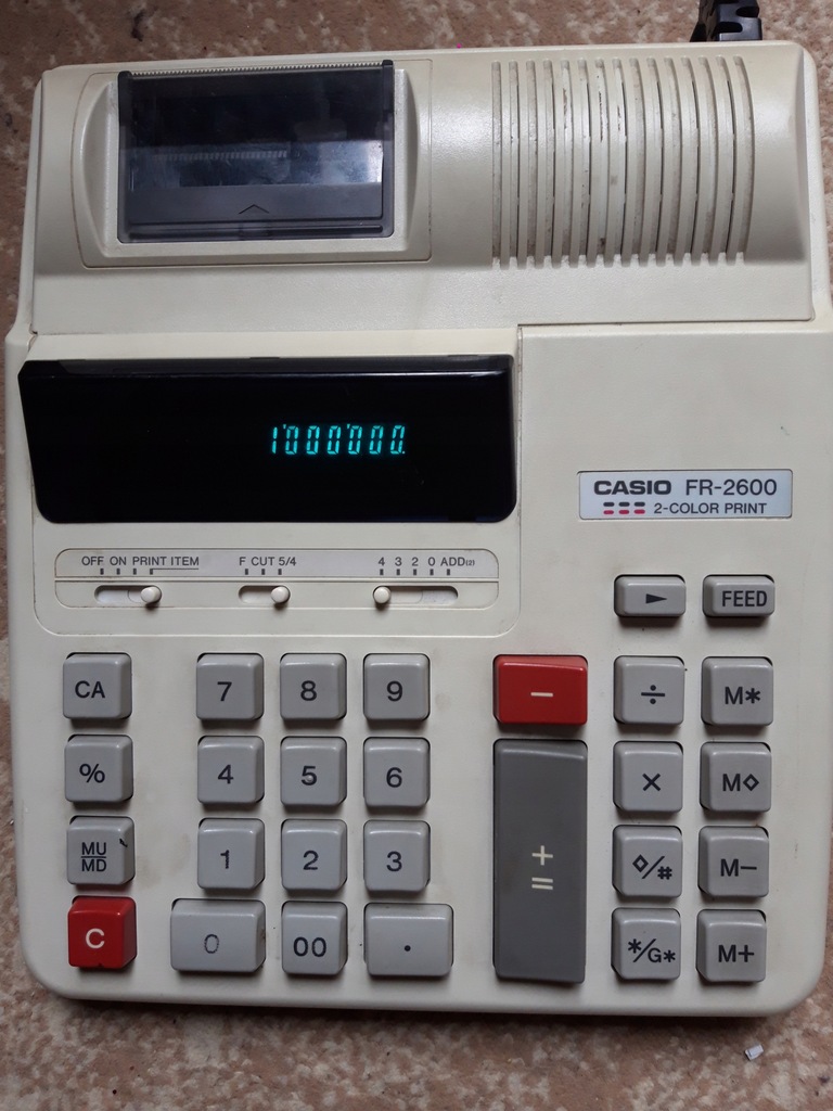 CASIO FR 2600 kalkulator z drukarką