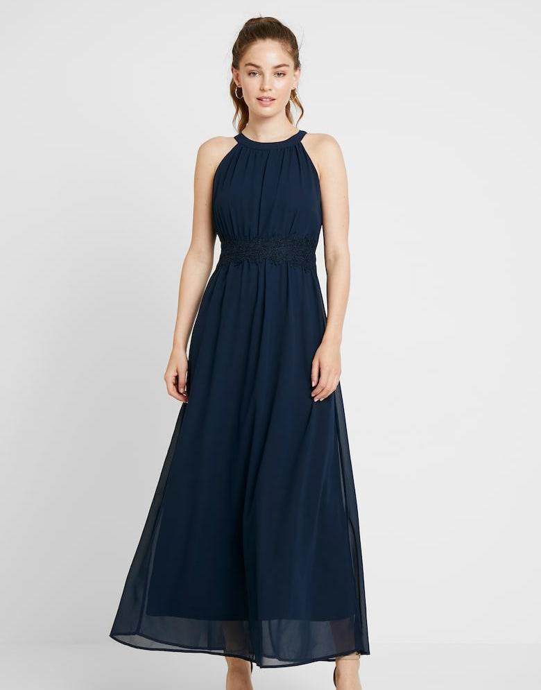 G5E312*VERO MODA SUKNIA BALOWA MAXI NAVY M A00