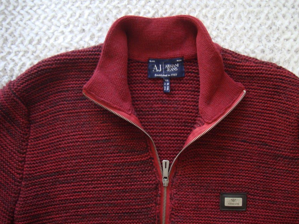 Armani ciepły sweter męski rozmiar XL