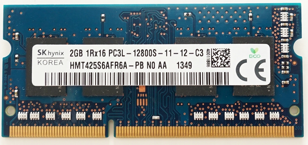 PAMIĘĆ RAM HYNIX 2GB PC3L 12800S DDR3L HMT425S6AFR6A