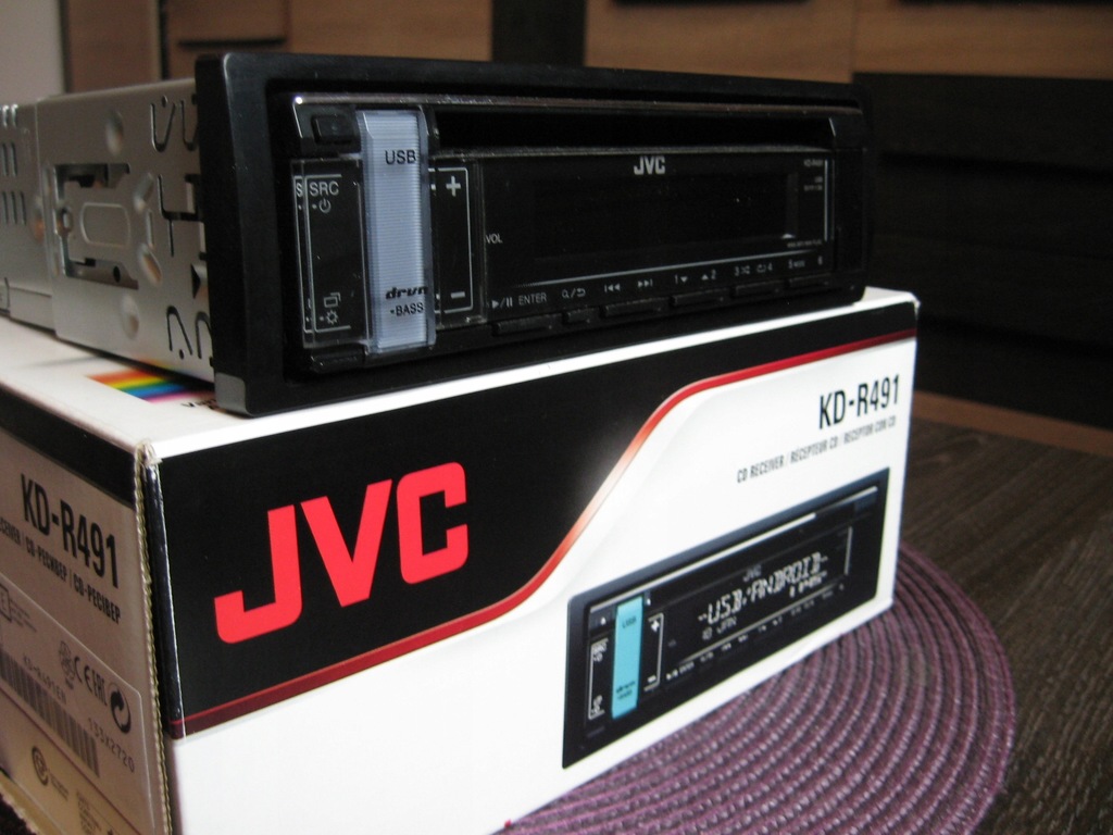 RADIOODTWARZACZ CD USB JVC JAK NOWY KD R-449