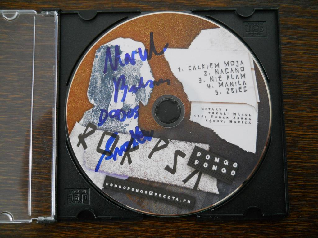 Zespół PONGO PONGO płyta CD z autografami zespołu