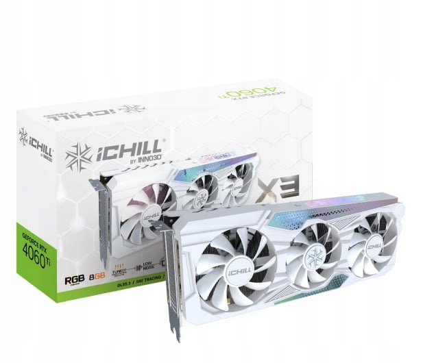 OUTLET Inno3D GeForce RTX 4060 Ti iChill X3 WHITE