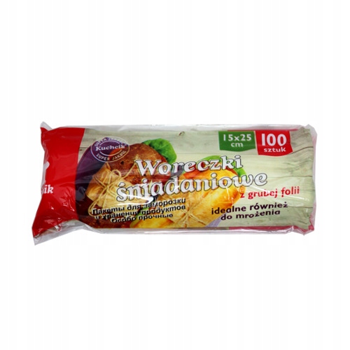 Woreczki śniadaniowe Kuchcik 15x25 cm 100szt