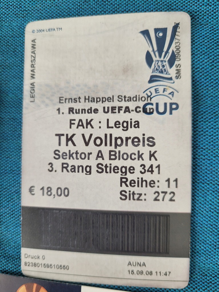 bilet TK Vollpreis - Legia Warszawa