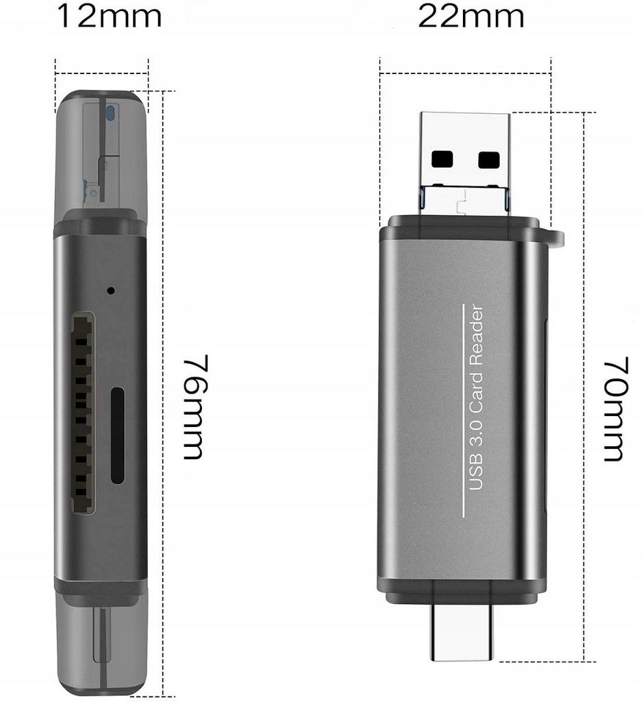 Купить Устройство чтения карт SD 5 в 1 microSD USB-C Micro USB 3.0 TF: отзывы, фото, характеристики в интерне-магазине Aredi.ru