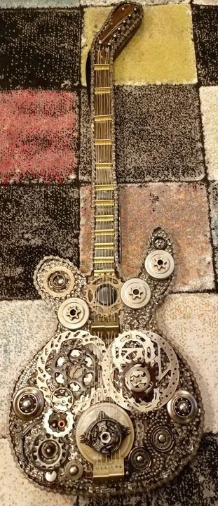 GITARA Z RECYKLINGU unikat JEDYNA TAKA W POLSCE!!!