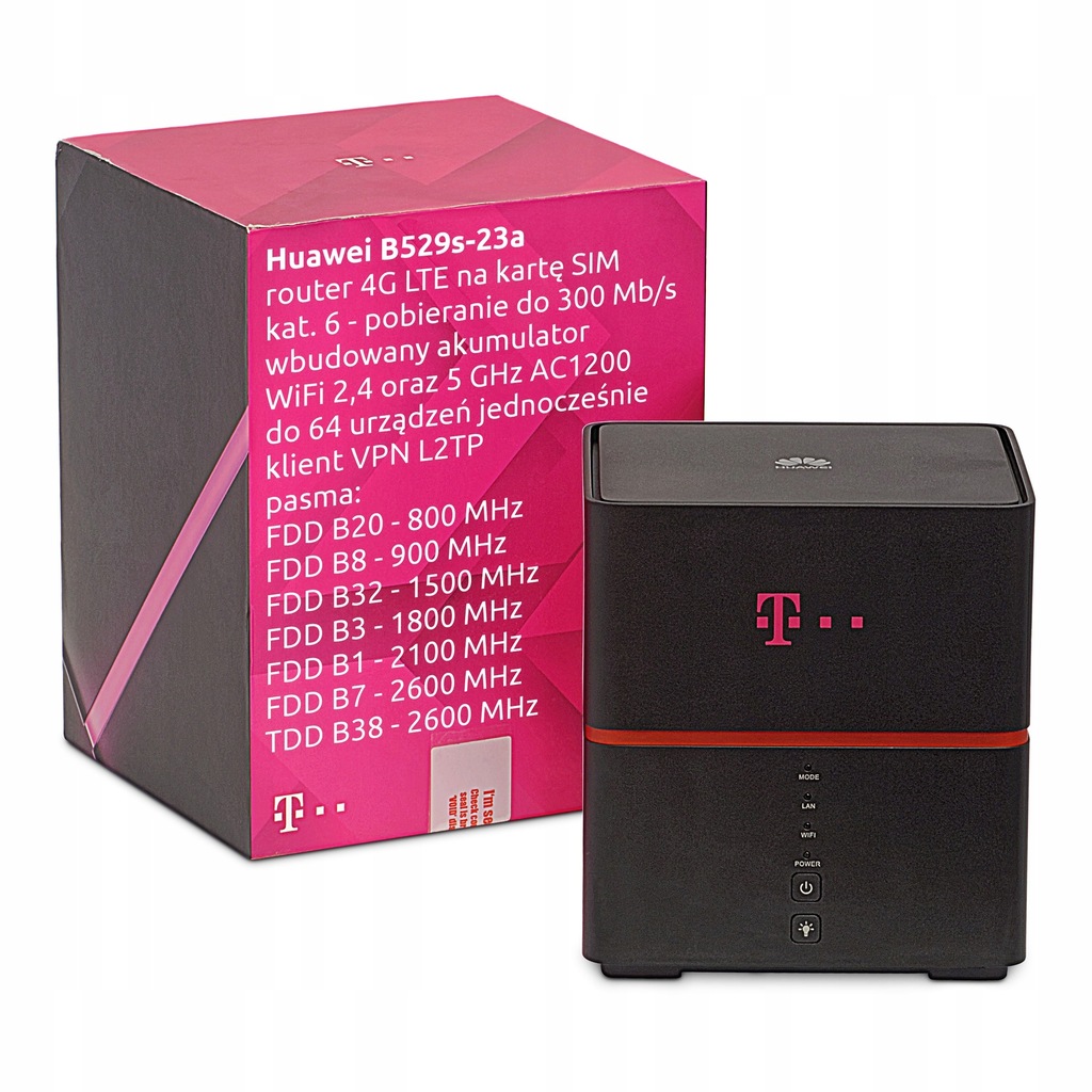 Domowy MODEM ROUTER 4G LTE Kartę SIM bez SIMLockad 12355760571
