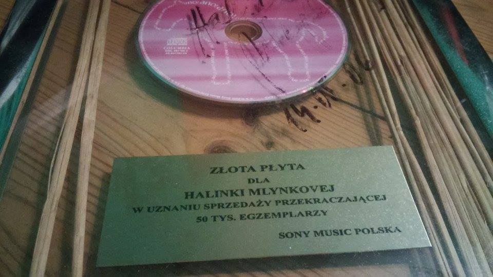 Złota płyta dla Halinki Mlynkovej z autografem
