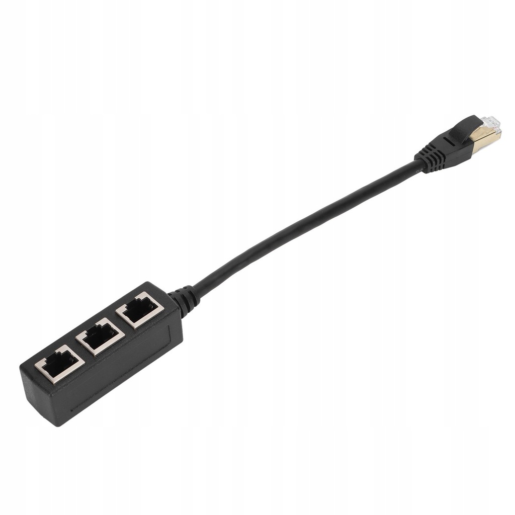 Adapter Ethernet RJ45 przedłużacz 1 do 3 portów z doskonałym sygnałem