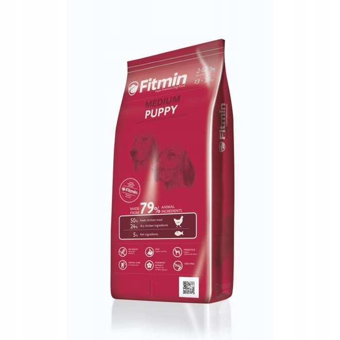 Fitmin medium puppy szczenięta ras średnich 15kg