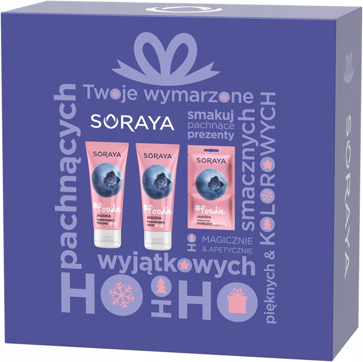 SORAYA FOODIE ZESTAW JAGODA KREM+PEELING +MASECZKA