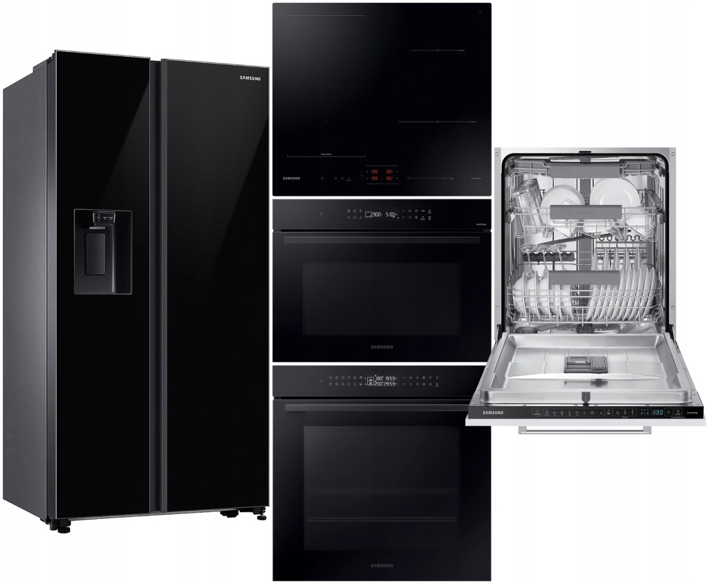 Zestaw SAMSUNG NV7B4240VAK + NQ5B4313GBK + NZ64B5046FK + RS65DG54M32C AGD