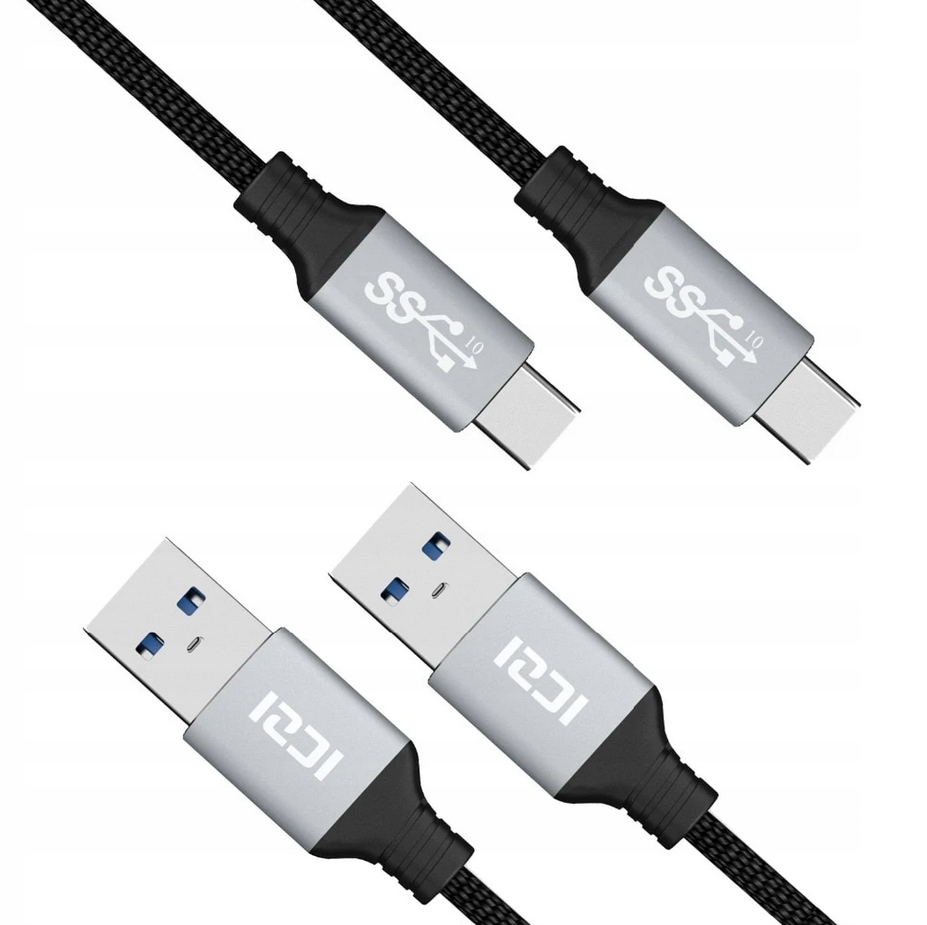 Kable ICZI 2 sztuki USB C na USB 3.0 1 m + 2 m