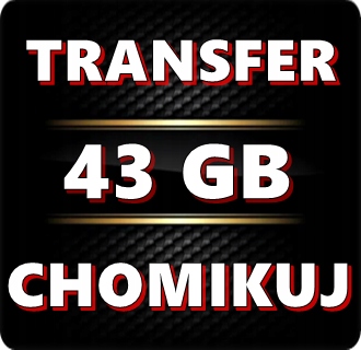 TRANSFER CHOMIKUJ 43 GB / 223 TYS PKT BEZTERMINOWO - PROMOCJA