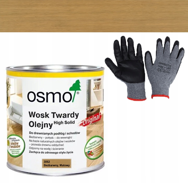 OSMO 3062 WOSK TWARDY OLEJNY BEZBARWNY 125ML