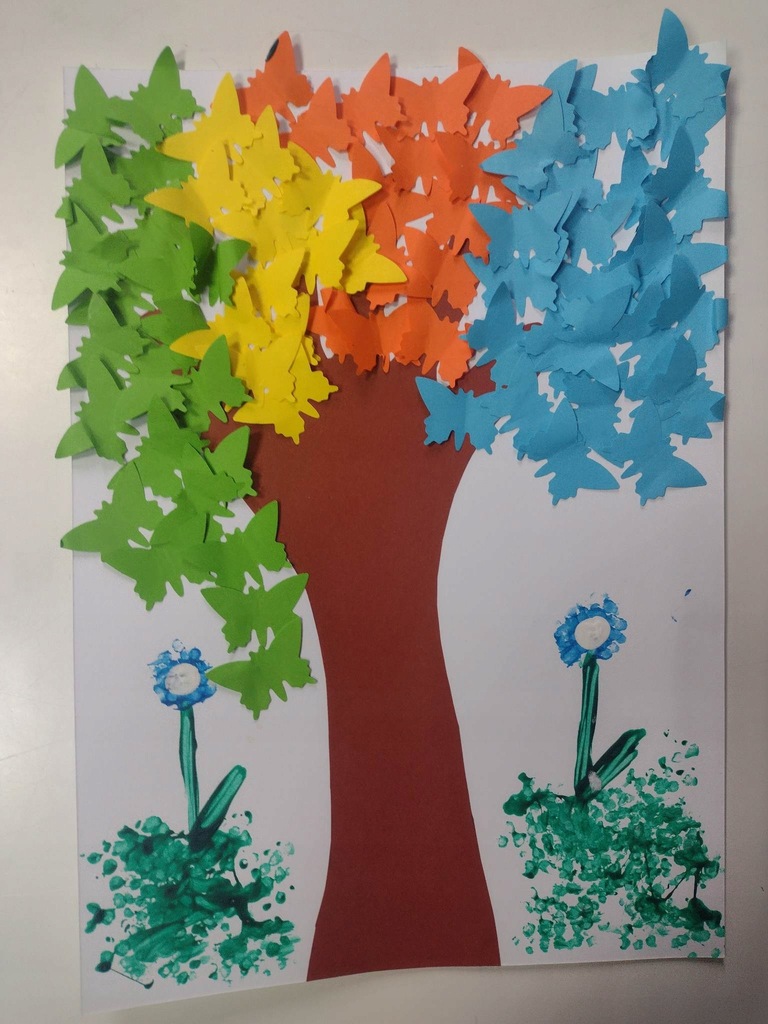 Praca plastyczna - Jesienne drzewo