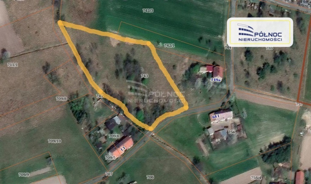 Działka, Gierałtów, 7186 m²