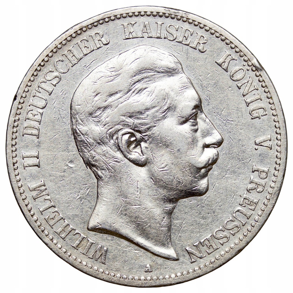 Prusy, 5 marek 1902 A, Wilhelm II, st. 3/3+