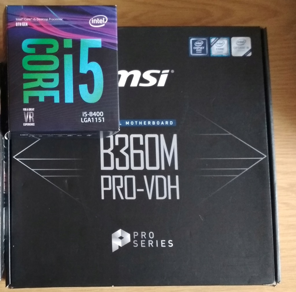 Intel Core i5-8400 + MSI B360M PRO-VDH GWARANCJA
