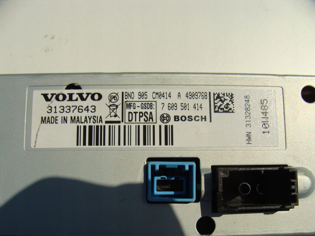 EKRAN WYŚWIETLACZ MONITOR VOLVO S60 V60 31337643