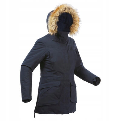 QUECHUA PARKA KURTKA DAMSKA ZIMOWA ROZMIAR M GRANATOWA