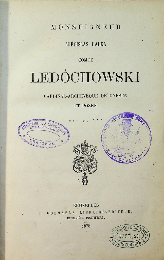 Monseigneur Ledochowski 1875 r