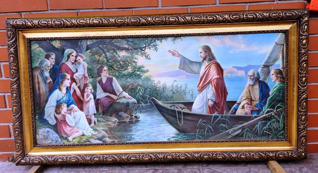 Obraz religijny Jezus nauczający z łodzi GIOVANNI