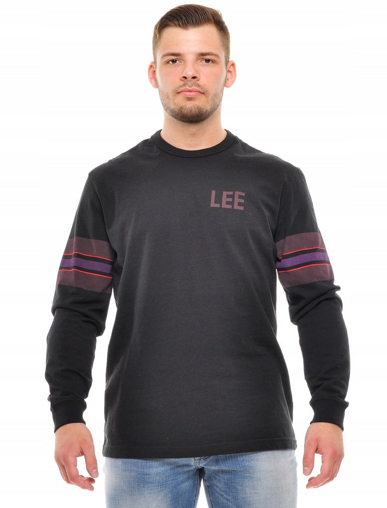 LEE koszulka black oversized LS RETRO TEE _ M 38