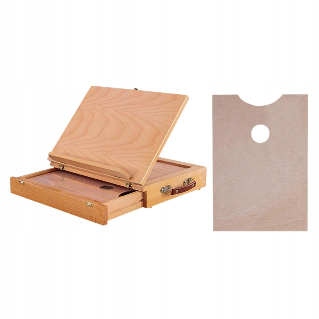 Wooden Table Box Easel Artist Easel and Wood Table Sketching Box, 36x27CM