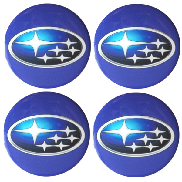 EMBLEMATY NAKLEJKI KOŁPAKI FELGI 3D SUBARU 60 4SZT