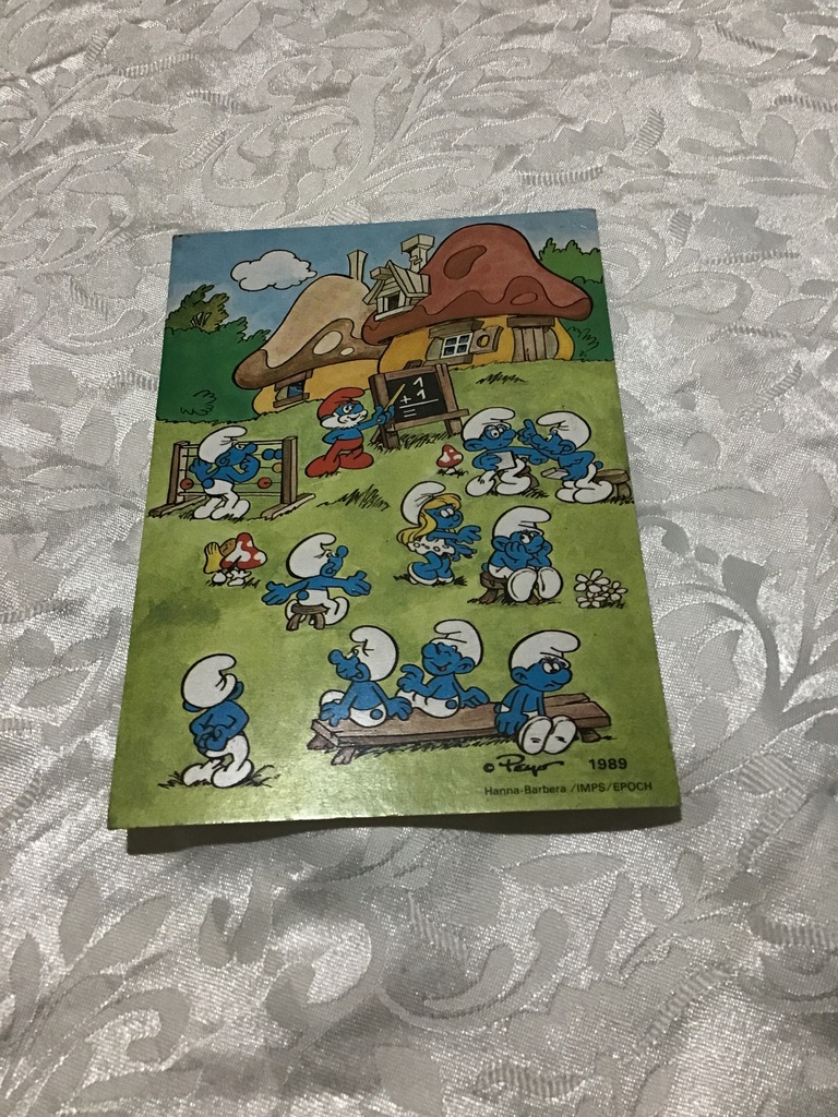Smerfy - Smurfy pocztówka kartka PRL