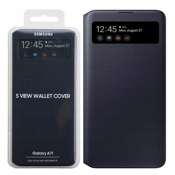 ETUI S VIEW WALLET CASE POKROWIEC DO SAMSUNG GALAXY A71 CZARNY