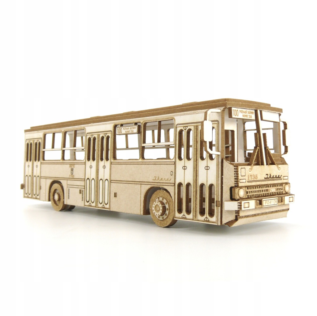 Model z tektury Autobus IKARUS 260 - Poznań - 1:72