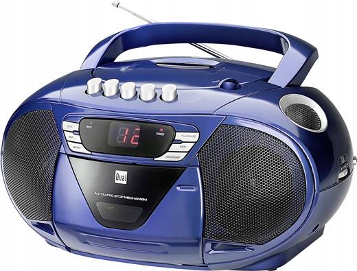 Radio Dual P 65 FM CD FM AUX niebieskie FV23%