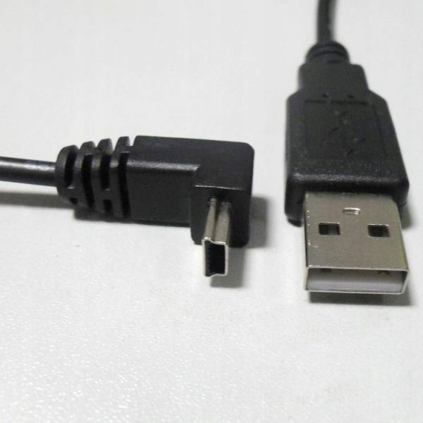 USB kabel (2.0), USB A M - 1.8m, pod katem 90°, cz