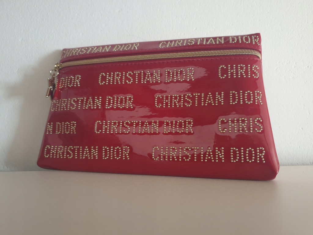 Christian Dior kosmetyczka czerwona logo