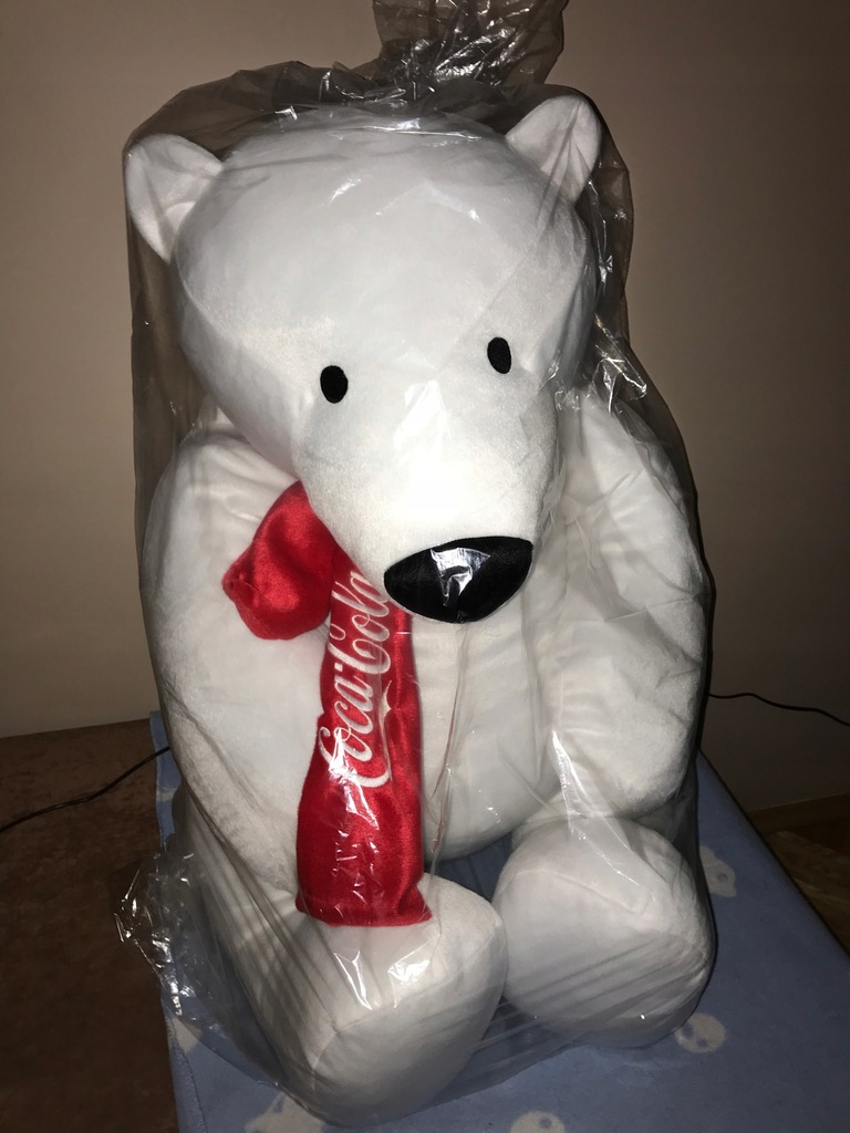 Pluszak maskotka pluszowa miś coca cola XXL 2021