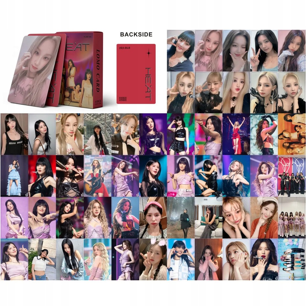 55pcs/set Kpop (G)I-DLE Postcards I LOVE Lomo Cards GIDLE Album Girls I