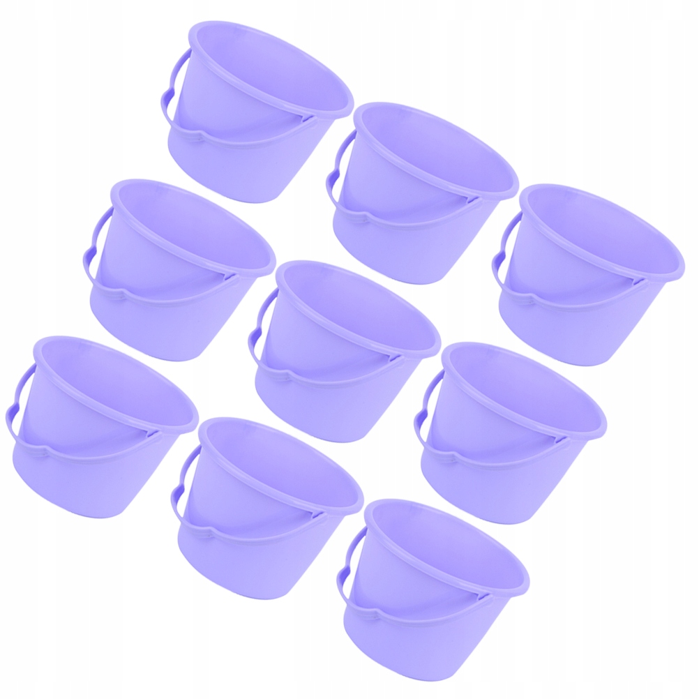 10pcs Colorful Beach Bucket Toy Water Bucket Playt