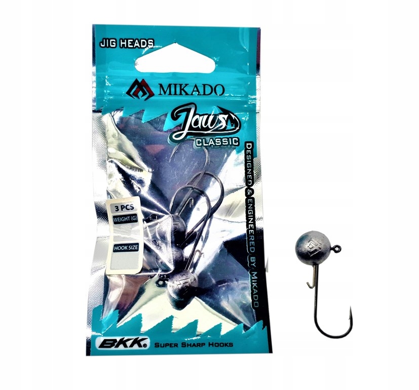 Mikado Główka Jaws Classic Jig Bn 3g - 4 op.3szt.