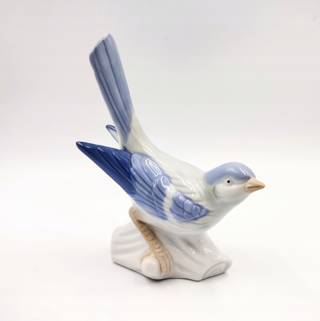 Figurka porcelanowa ptaka ptak vintage retro
