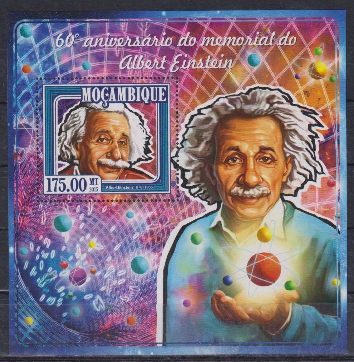 Y87. Mozambik MNH 2015 Fizyk - Albert Einstein