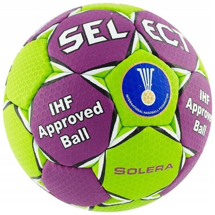 Piłka ręczna Select SOLERA fioletowo-zielona roz.