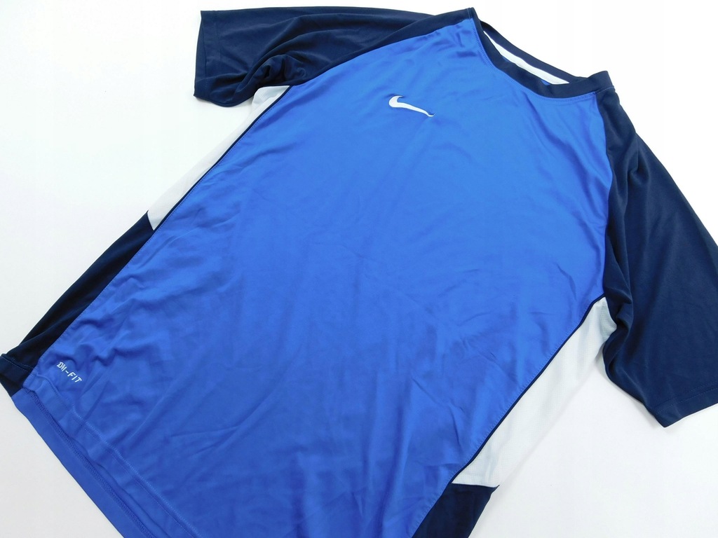 1308pu75 _ SPORTOWY klasyczny T-SHIRT blue _ L